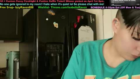 IsabelleRaven online show from March 19, 9:30 pm