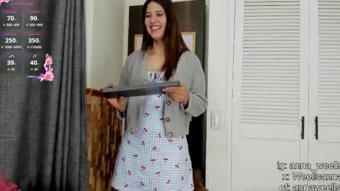  Anna Weells  online show from October 4, 10:25 pm