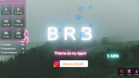 Ariana online show from October 26, 2:07 am