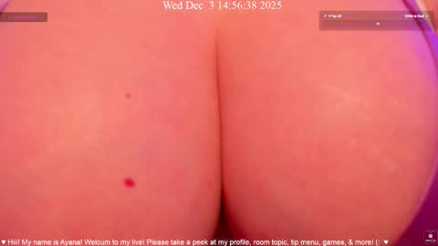 Ayana Delatorre online show from December 3, 10:56 pm