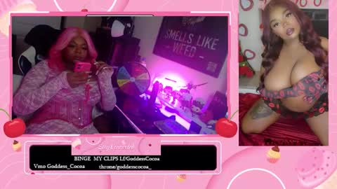 Goddess Cocoa online show from February 9, 7:54 am