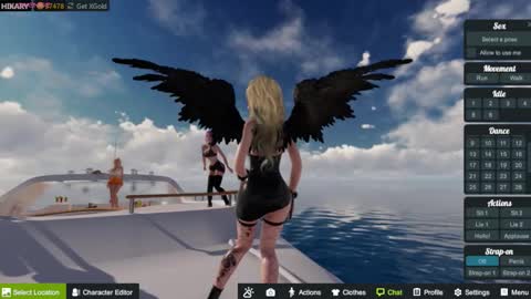 Snapshot of hikary__moon chatting on October 9, 6:56 pm Eva online show from October 9, 6:56 pm