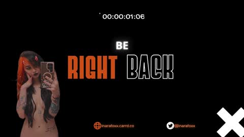 Snapshot of inarafoxxx chatting on December 24, 3:38 am Inarafoxx online show from December 24, 3:38 am