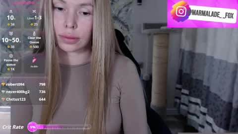 Marmalade Fox online show from April 1, 4:59 pm