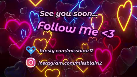 MissBlair online show from February 4, 1:45 am