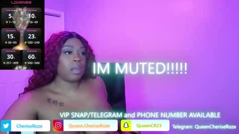 Queen Cherise Roze online show from December 18, 8:35 pm