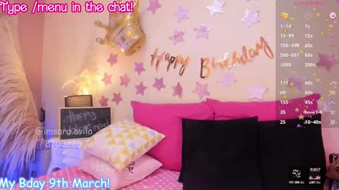 SaraAvila  online show from March 9, 5:33 am