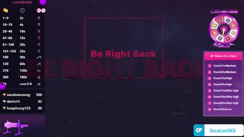 SeraLeeXXX online show from December 17, 9:30 pm