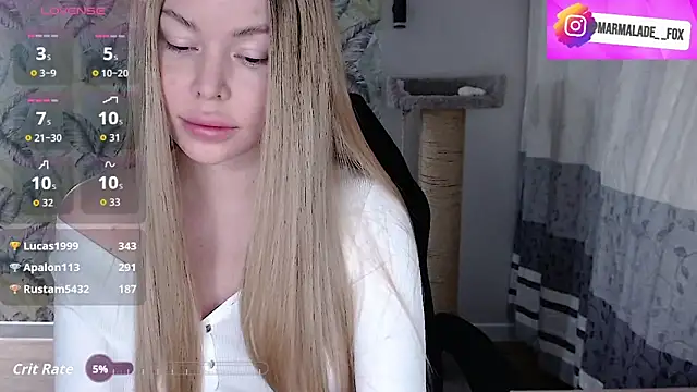 Marmalade Fox online show from February 13, 5:14 pm