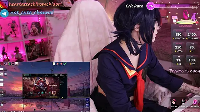 Snapshot of yourcutewaifu chatting on September 27, 9:33 pm yourcutewaifu online show from September 27, 9:33 pm