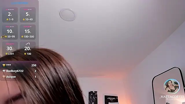 natta cortes online show from October 9, 8:13 pm