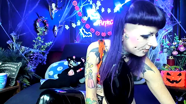 Purple Coffin666 online show from October 13, 7:16 pm