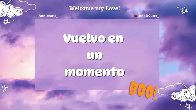 Anniecutte  online show from December 2, 9:28 pm