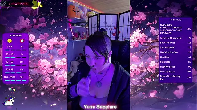 yumi sapphire online show from April 21, 8:49 pm