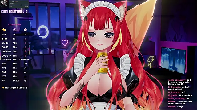 LewdFoxy VT online show from January 13, 6:34 pm