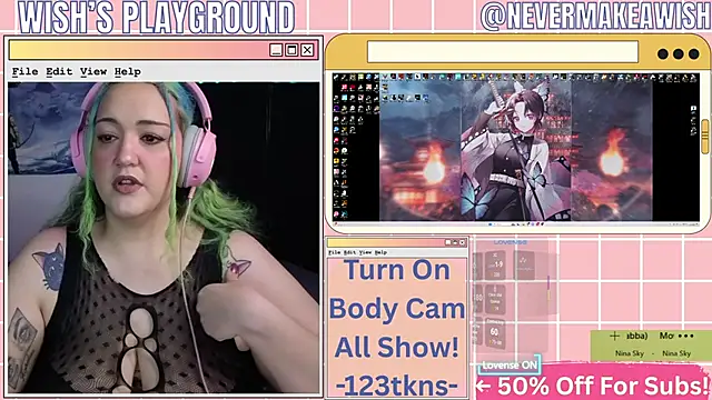 nevermakeawish online show from February 21, 5:46 pm