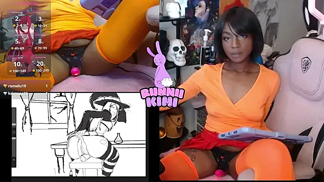 Snapshot of bunniikimi chatting on October 5, 1:38 pm bunniikimi online show from October 5, 1:38 pm