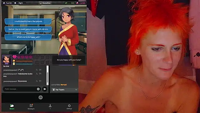 Snapshot of yatsuart chatting on October 21, 1:42 am yatsuart online show from October 21, 1:42 am